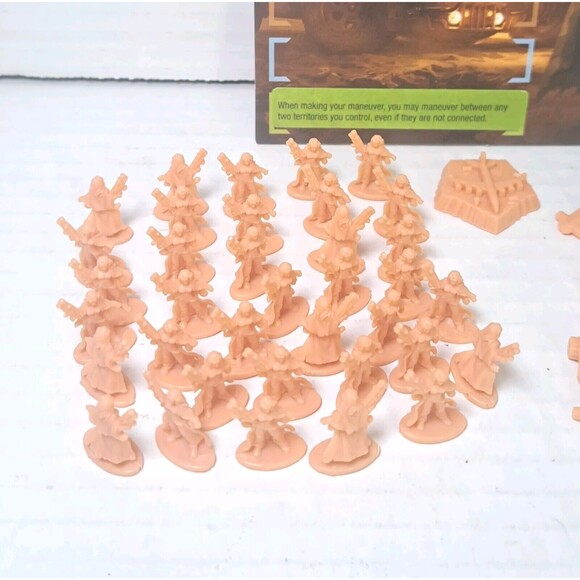 RISK Legacy Tan Saharan Republic Troop Army Replacement Pieces & Faction Card - Picture 2 of 5